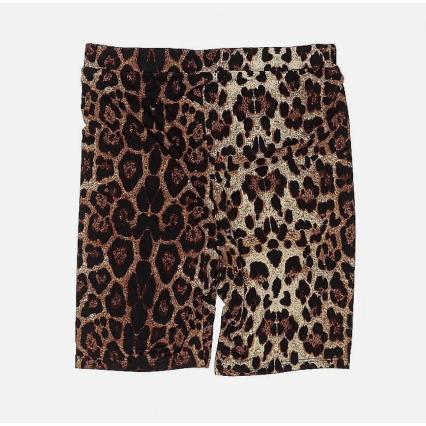 BP. Classic Bike Shorts In Tan/Brown Leopard Animal Print Size 3X gym workout