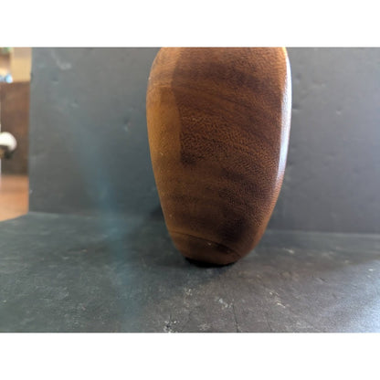 VINTAGE Lovely bowl sculpted from teak in a drop-like design MCM sculptural form