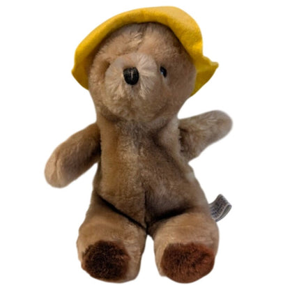 Stuffed Animal PLUSH teddy bear Eden paddington with yellow hat