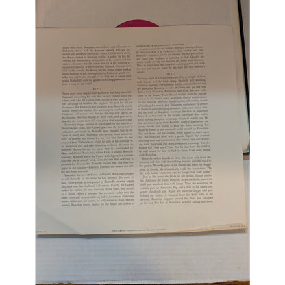 Puccini Madama Butterfly Moffo Valletti RCA Victrola VICS6100 Stereo 3LP Box Set
