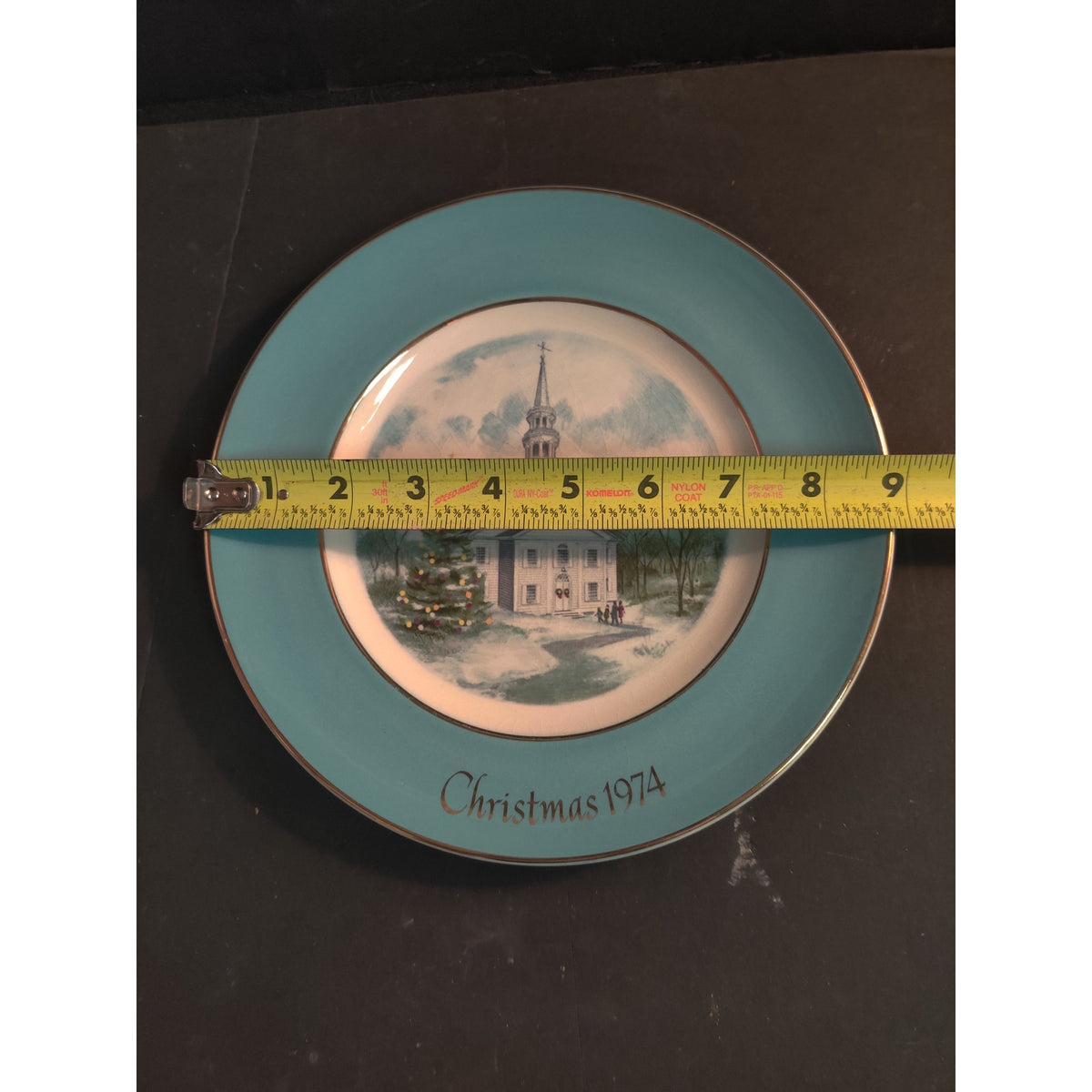 Vintage 1978 Christmas Plate Series Country Church Enoch Wedgwood Tunstall