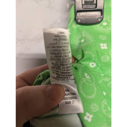 NEW Nordstrom BP Tie Halter Crop Top in Green Frosty Foulard Size 1X Extra Large