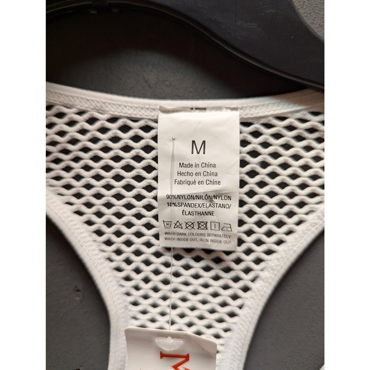 Think of ME sports bra Size Medium racerback mesh padded NEW