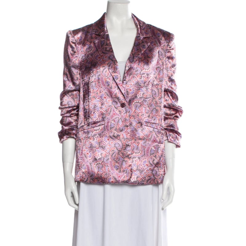 Cinq à Sept Estelle Jacket Tea Rose Floral Print Blazer Size 0 NEW Lined