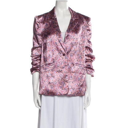 Cinq à Sept Estelle Jacket Tea Rose Floral Print Blazer Size 0 NEW Lined