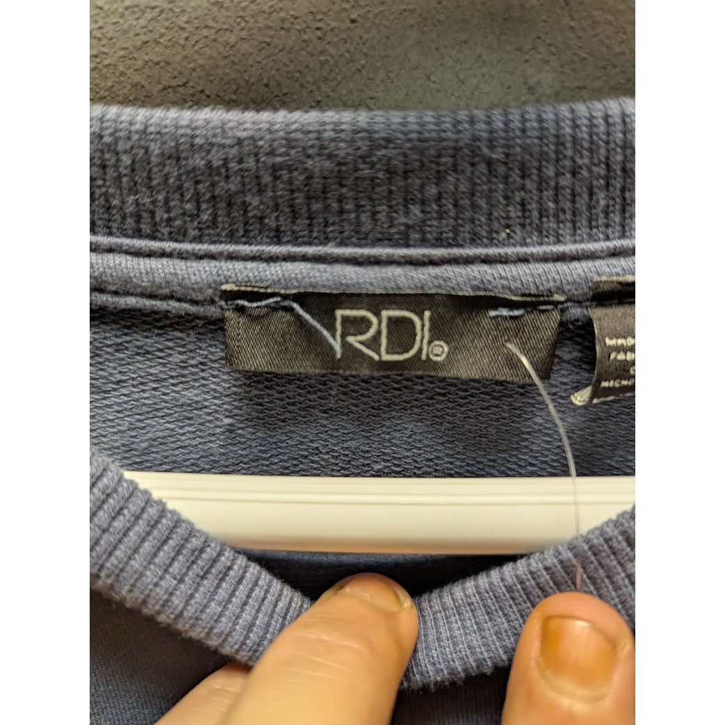RDI size  XS sweatshirt blue horizon NEW scoop neck pullover NEW