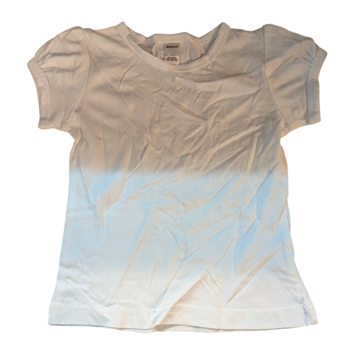 MONAG Baby Girls Plain White Puff Sleeve Tee 18–24M