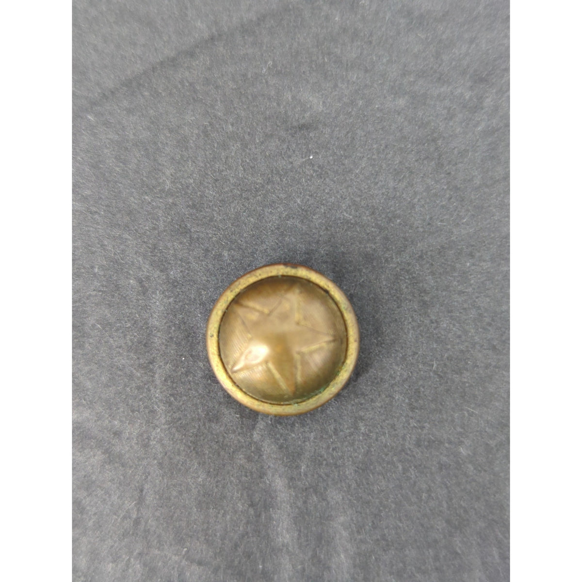 LOT b of 10 Antique Vintage Victorian Brass Mixed Materials Buttons ESTATE FIND