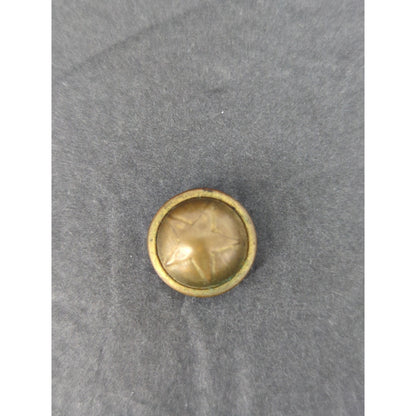 LOT b of 10 Antique Vintage Victorian Brass Mixed Materials Buttons ESTATE FIND