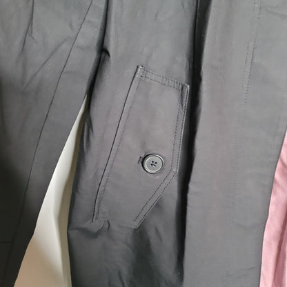 BURRYLANE Navy blue pink waterproof Raincoat jacket HEAVY Travel Career Style XL