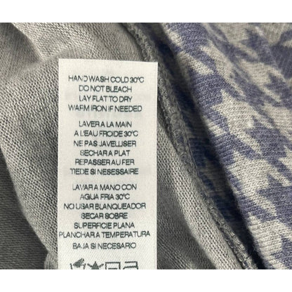 NWT Sundry Houndstooth Check Pullover Soft Sweater Top Size 4 in Sapphire