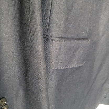 J.Crew Ludlow Men's Navy Blue Cotton-Wool Pick Stitch 2 Button Blazer Jacket 42R