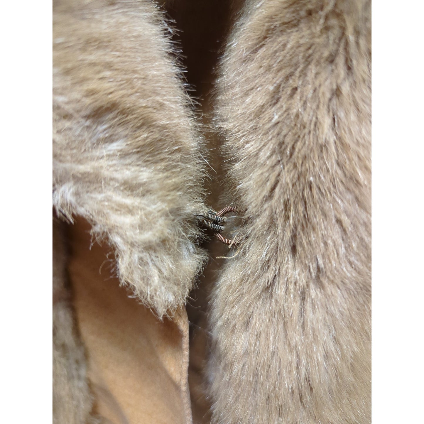 Vintage Fairmoor Faux Fur Belted Long Coat Old Hollywood Regency Glamour MEDIUM