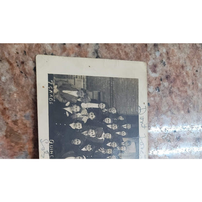 Quincy Florida High School postcard SEVENTH GRADE ROOM 1913 black white photo