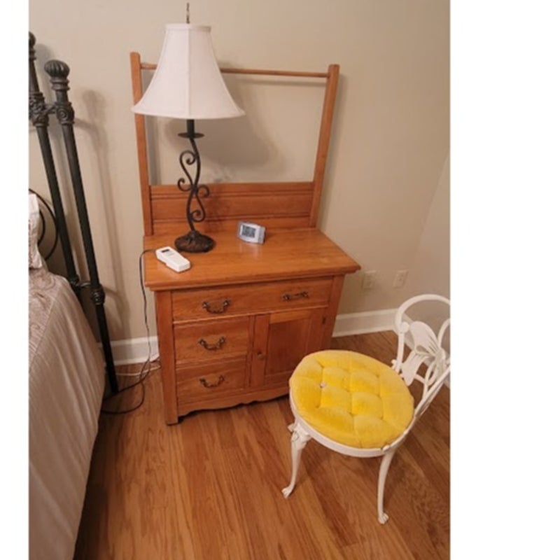 Secondhand Sandies: Antique oak washstand cabinet