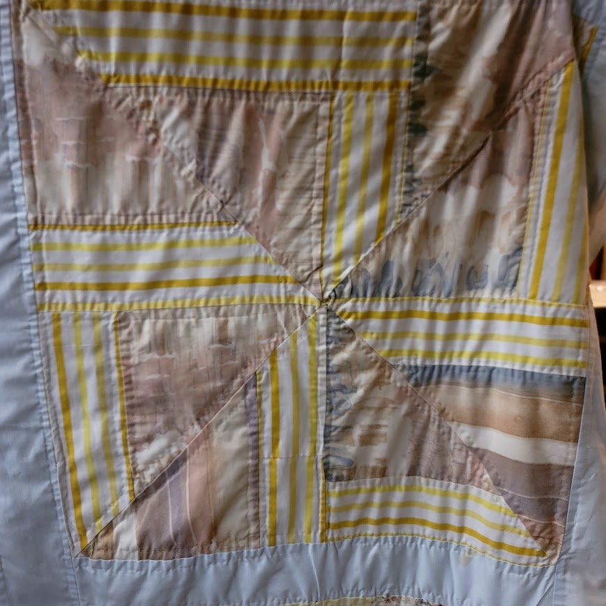 Vintage Handmade Quilt Queen 73" X 96" Bedspread Blanket Farmhouse Cabin