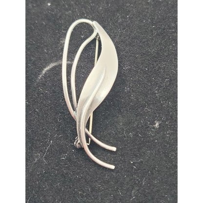 Vintage Danish Sterling Silver COF Denmark Freeform Brooch MidCentury Modern MCM
