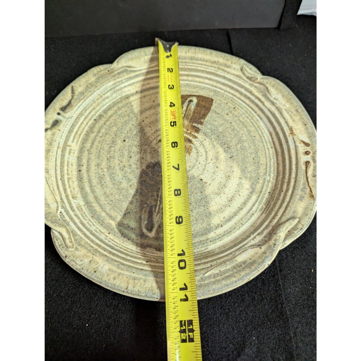 George Griffin Pottery, Sopchoppy Florida Handmade Art Pottery Plate 11"