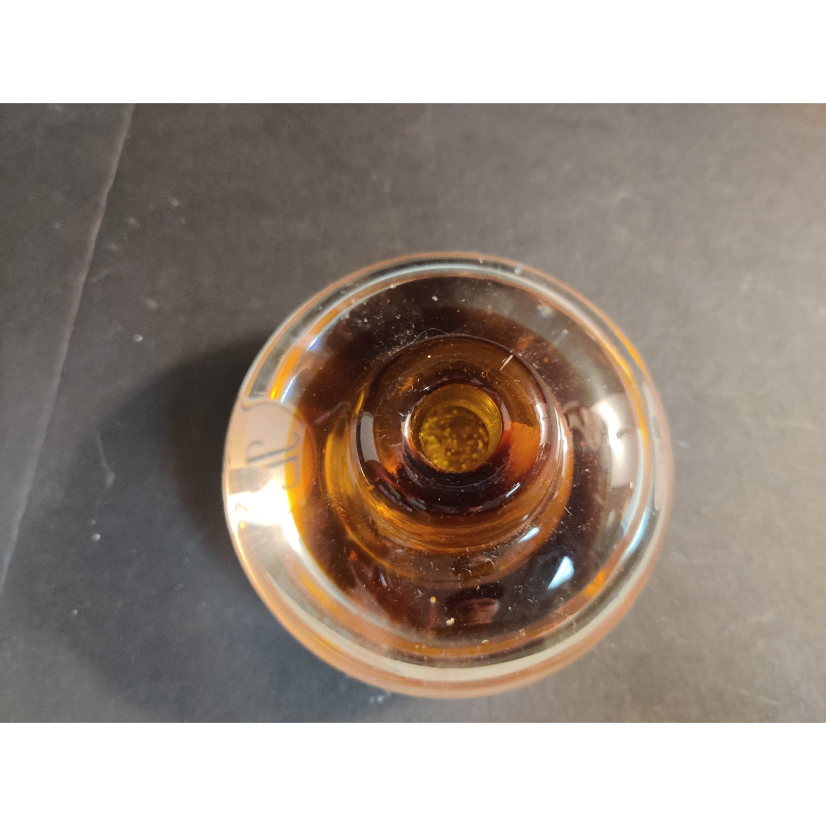 Vintage Houbigant Sommerso Art Glass Perfume Bottle Amber Topaz Signed Base