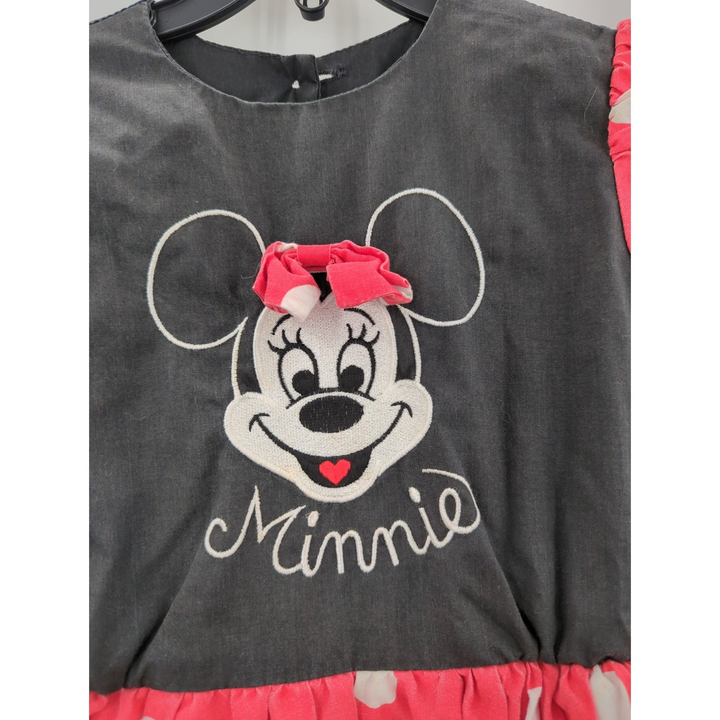 Vintage Disney Character Fashions Minnie Mouse Polka Dot Dress toddler Size 4T