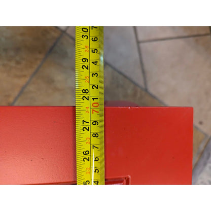 Secondhand Sandies: Red Glass top Asian inspired Coffee table / Side table
