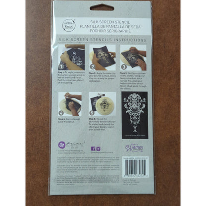 Redesign with Prima "Sinclaire Scroll" Silk Screen Stencil