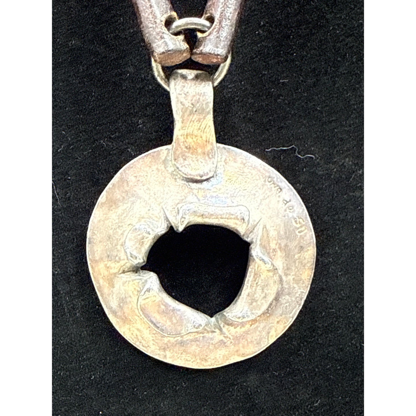 Uno de 50 Cratere Silver Plated / Exotic Wood Long Necklace 19" wood and silver