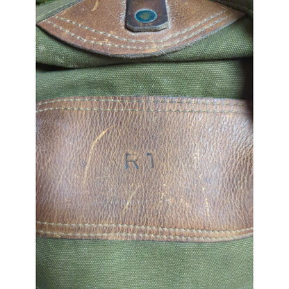 Vintage Gokey Special Sports Equipment Canvas Leather Duffle Bag