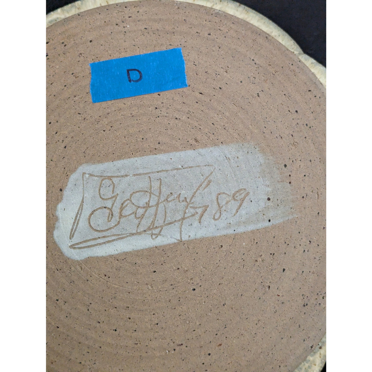 George Griffin Pottery, Sopchoppy Florida Handmade Art Pottery Plate 11"