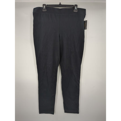 Thalia Sodi Extra Large Leggings Travel Pants New XL Black High Waist Activewear