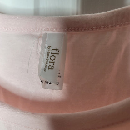 Flora XL lightweight short sleeve casual Light Pink top