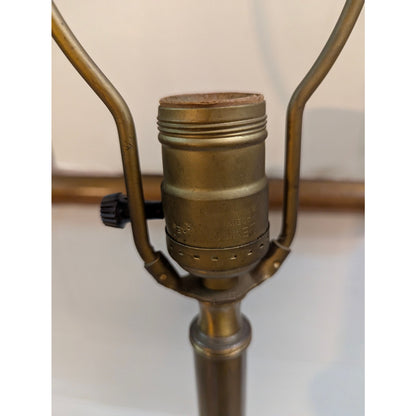 Vintage Mid Century Modern Rembrandt 926 Brass Table Lamp Teal Blue MCM Genie