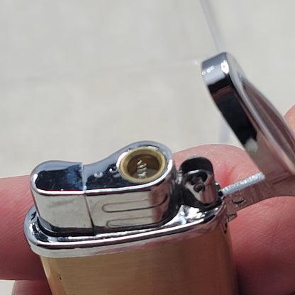 Vintage Minis Cubanos Cigar Brass Gas Pocket Lighter Tobacciana MidCentury Retro