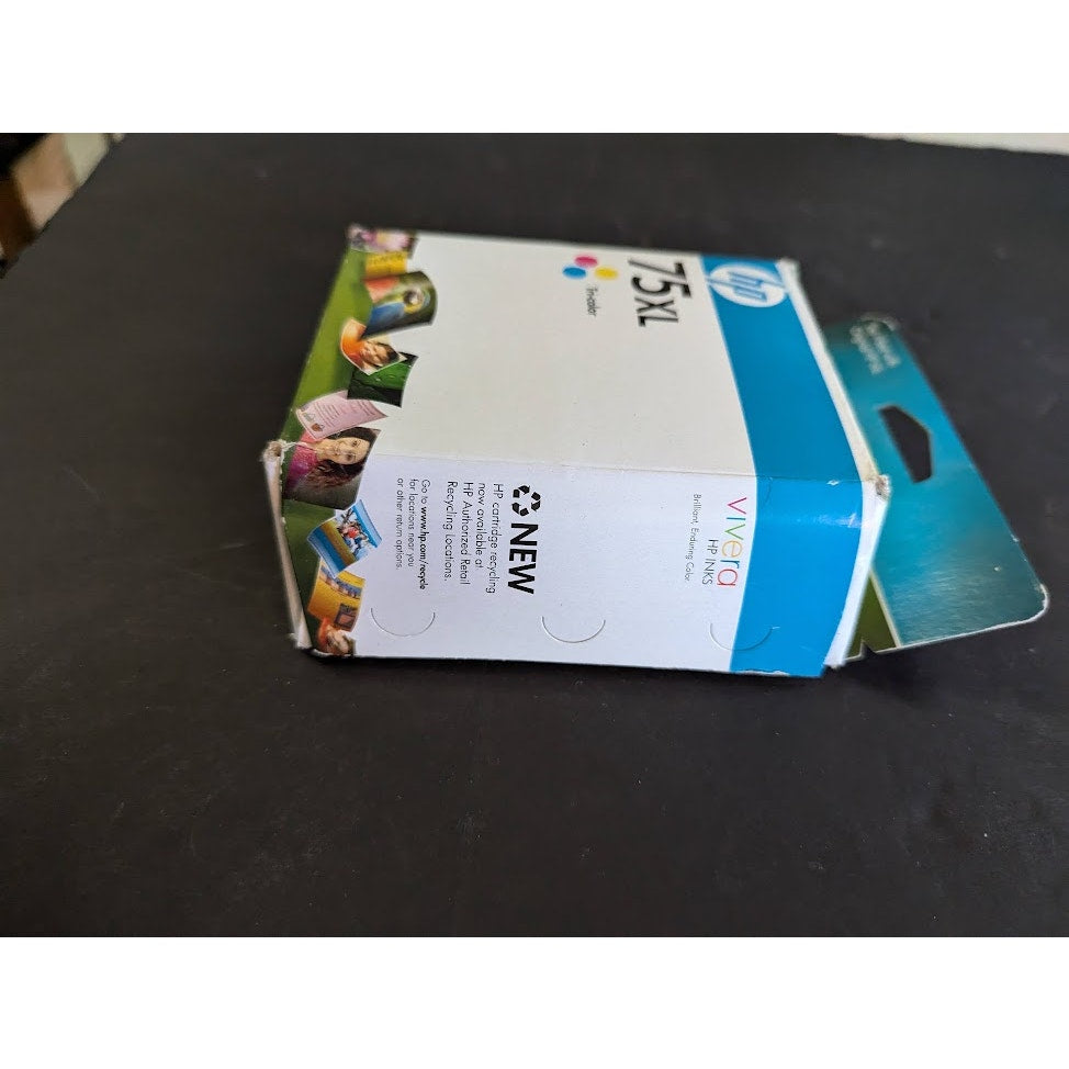 HP 75XL Tri-Color Ink Cartridge New Genuine CB338WN Expired