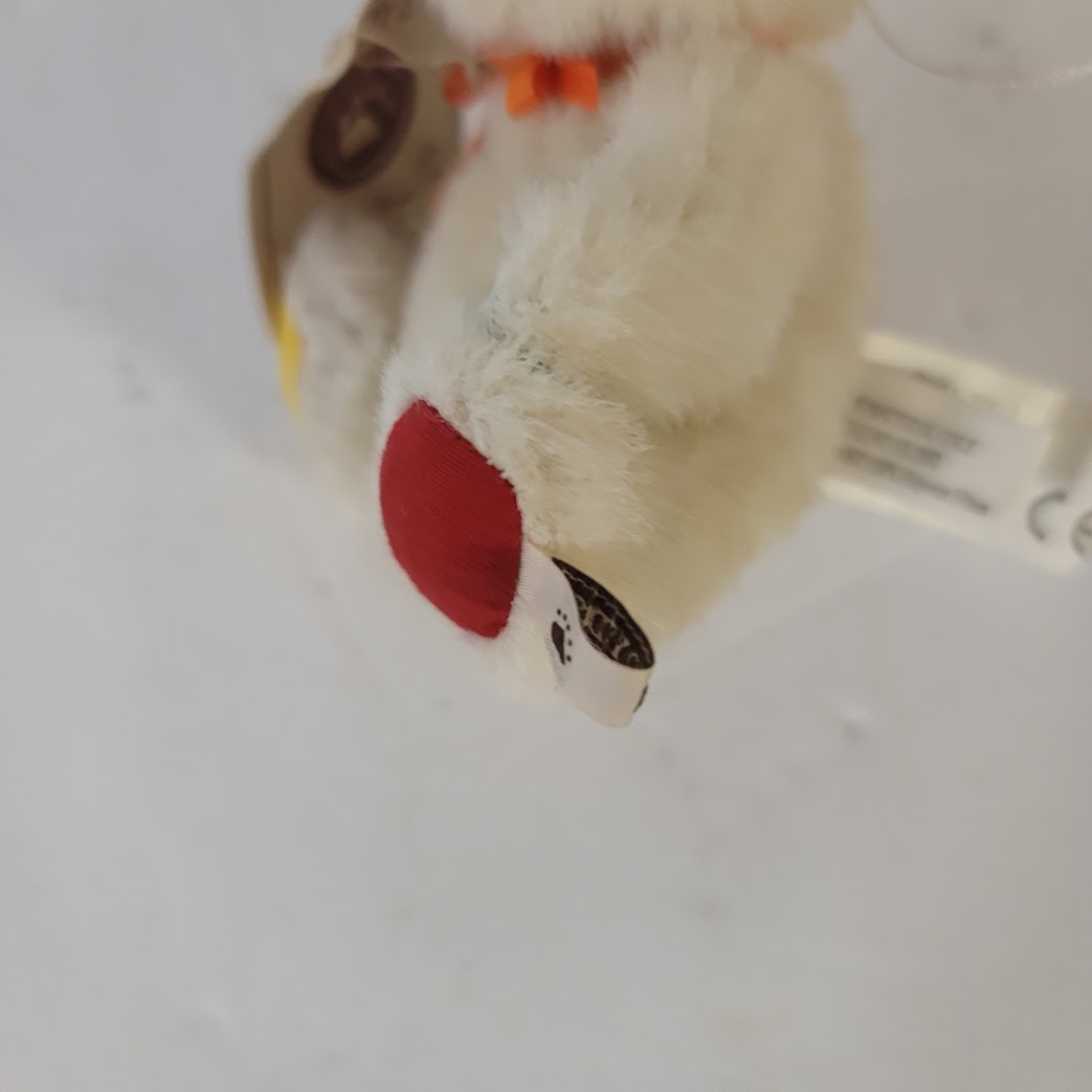 Boyd's BearsBoyds -  Mini Birthday Bear - White Bear - Jointed - Colored Pawpads
