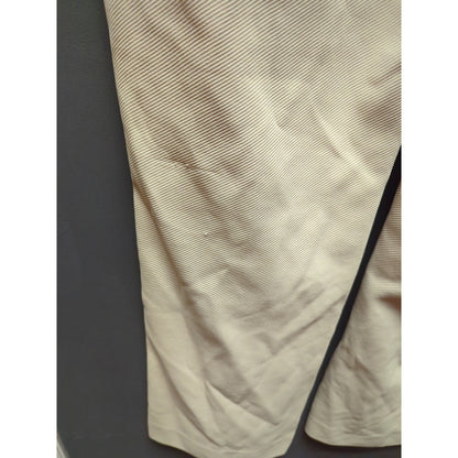 Kings Road Vintage Sears Mens Trouser Tan Stretch Khaki Pant 36" x 30" Polyester