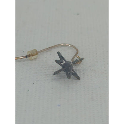 Vintage Y2K Celestial Star Fishhook Earrings Indie Sleaze Grunge Gothic Jewelry