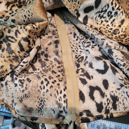 Karen Kane Casual Luxury Leopard Print Wrap Blouse XL Long Sleeve VNeck