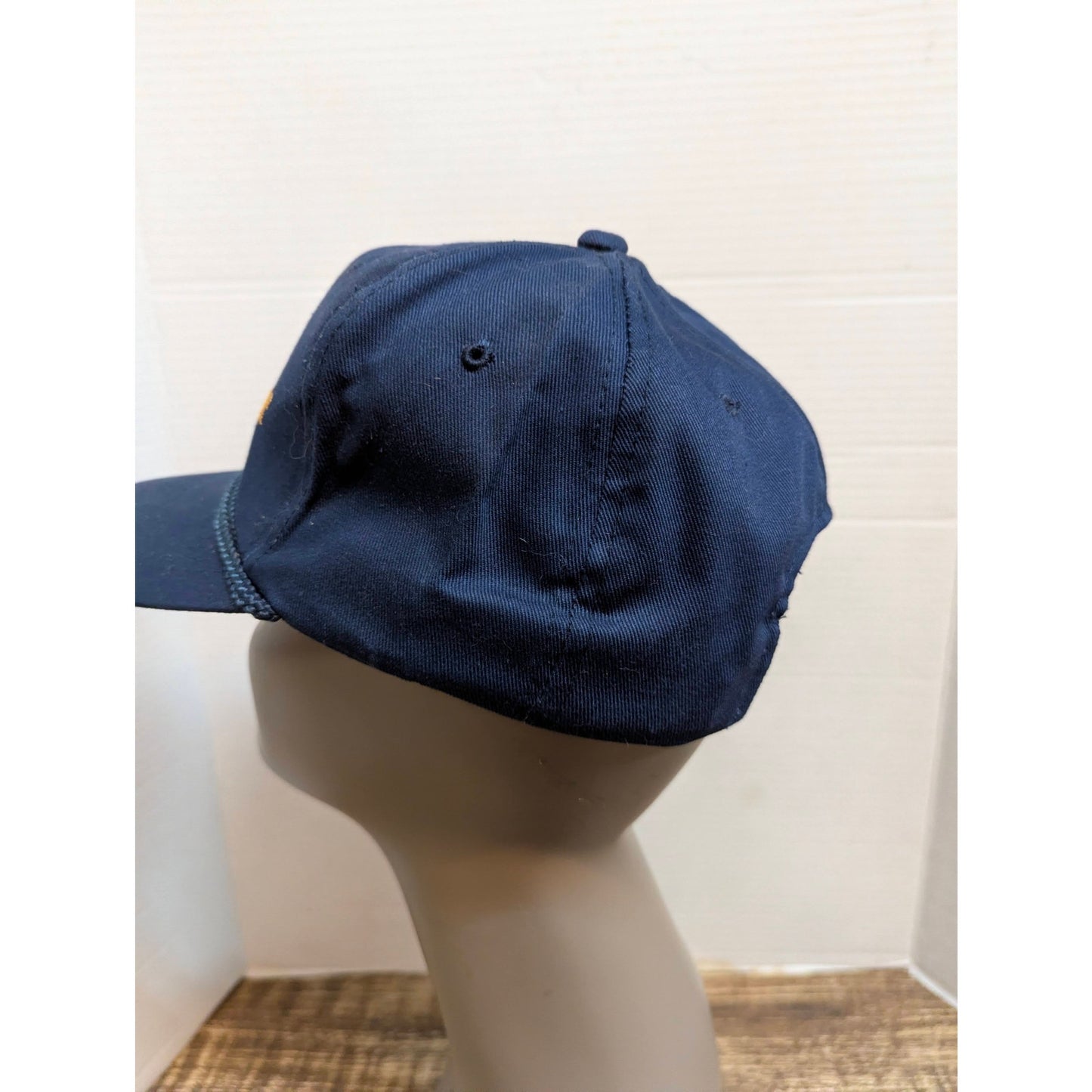 Vintage Mid-Century In-Fisherman Blue Snapback Baseball Cap Hat Retro Y2K