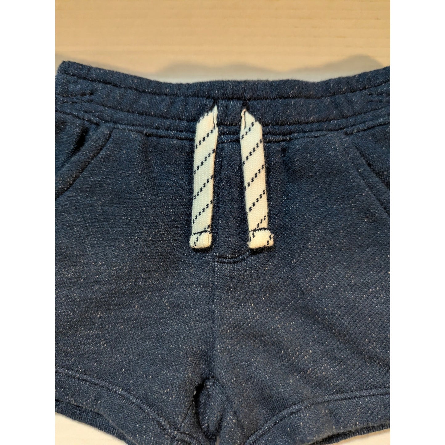 Splendid Baby Boys Knit Shorts Drawstring Dark Navy Blue Black 3-6 Months NWT