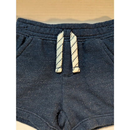 Splendid Baby Boys Knit Shorts Drawstring Dark Navy Blue Black 3-6 Months NWT