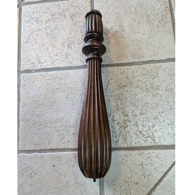 Round Bed Post Walnut Stain Wood & Resin Posts/Pillars/Columns Salvage Craft