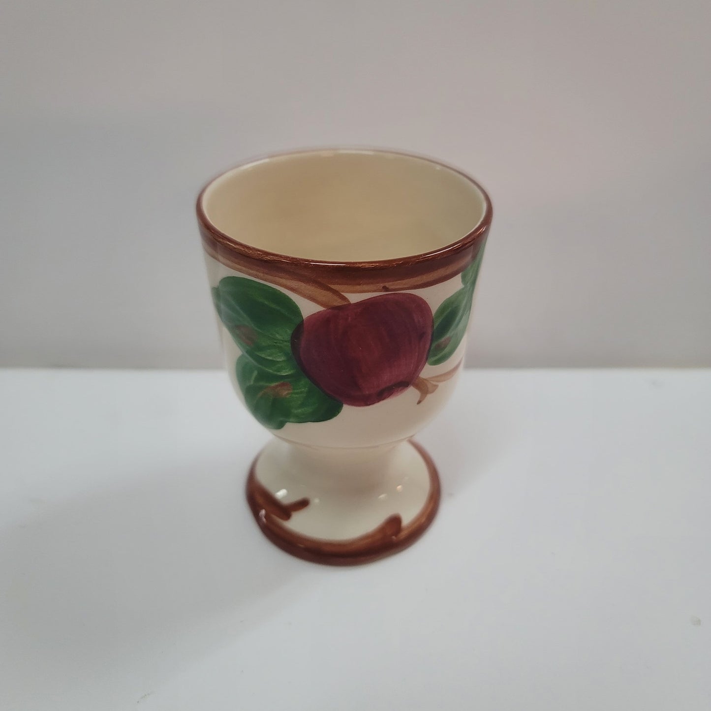 Egg cup FRANCISCAN VINTAGE Apple USA Backstamp Unusual RARE