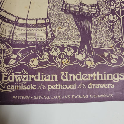 Folkwear 203 Edwardian Underthings Sewing Pattern Camisole Petticoat Drawers