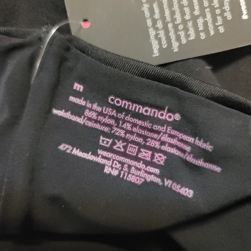 NWT Commando Premium Black Legging High Waist Smoothing Luxury Loungewear Medium