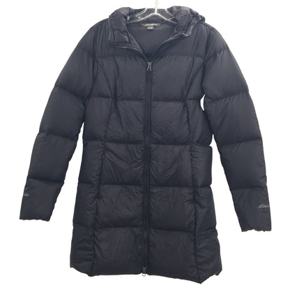 Eddie Bauer Women's Full Zip Up Hooded Puffer Jacket Long Sleeve Black Small NWT