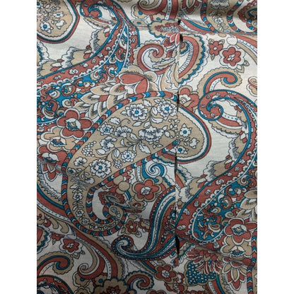 Shirtmaker Lid Women's Long Sleeve Button Mini Dress Belt Waist Paisley Multi 10