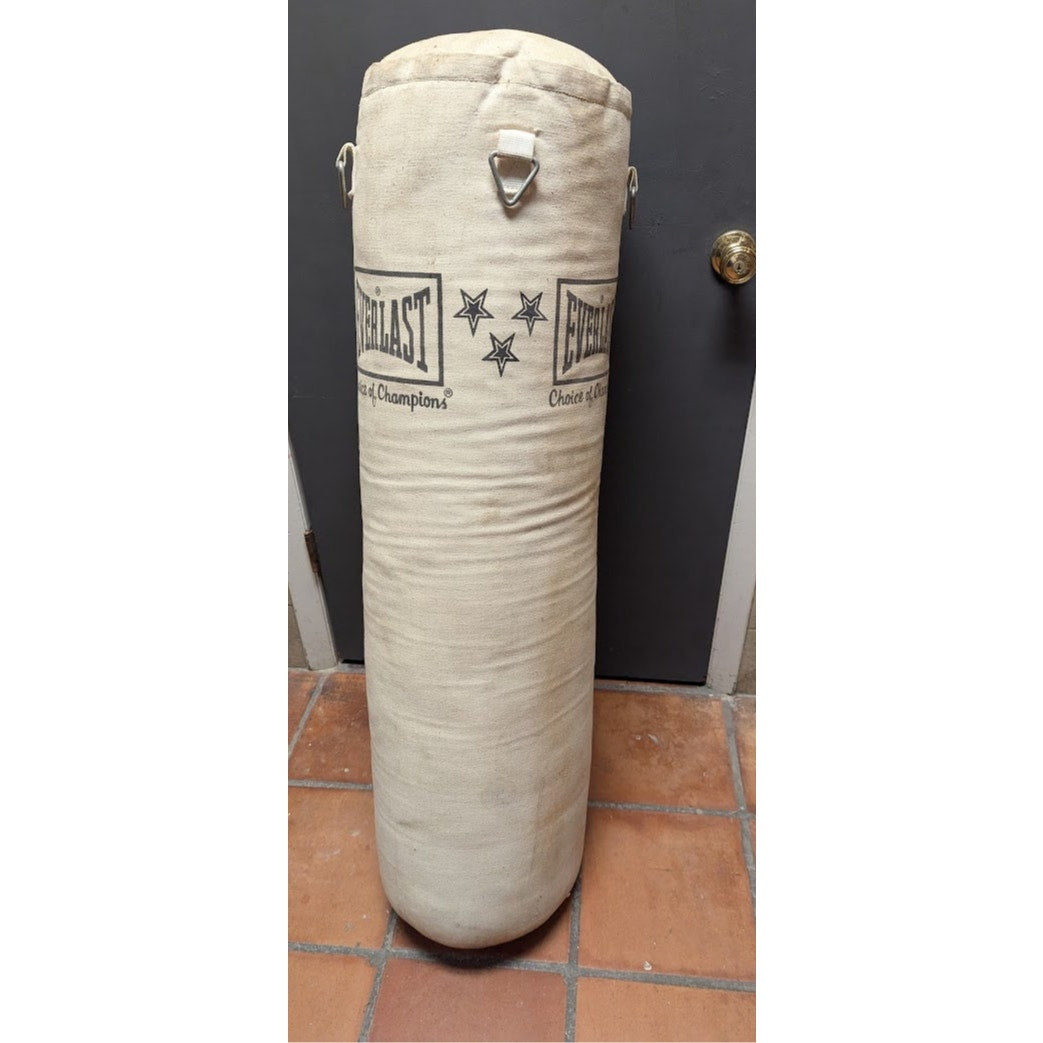Secondhand Sandies: 70 lb Canvas Boxing MMA Vintage Punching Bag with Chains Model 4632 Made in USA