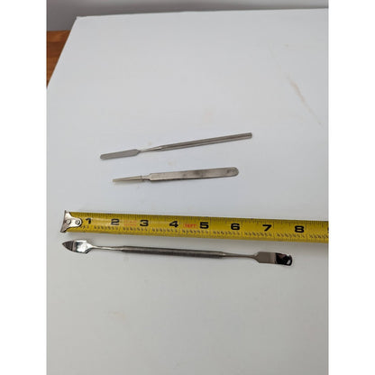 CRAFTING BEAD WORK dental tools tweezers spatula STAINLESS STEEL