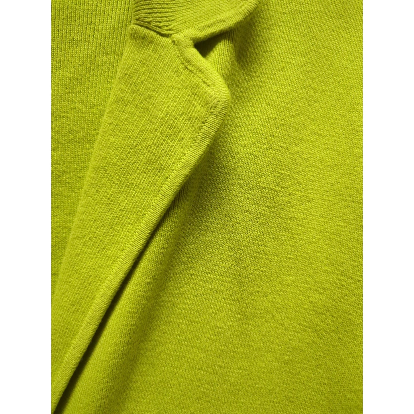 Jones New York Signature Lime Green Knit Cardigan Jacket Size Medium peplum